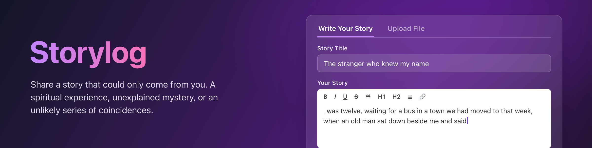Storylog
